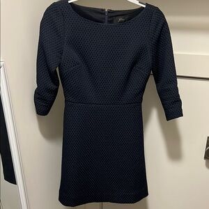 Elegant Navy Textured Dress